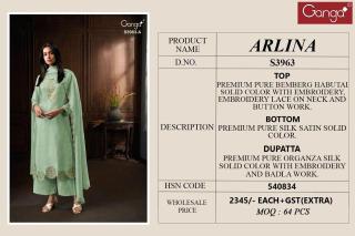 Ganga arlina 3963 Wholesale dress materials in Hyderabad