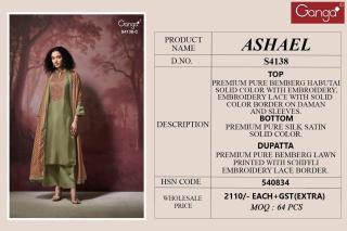 Ganga ashael 4138 Affordable dress materials in Delhi