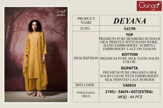 Ganga deyana 4198 Wholesale dress materials in Mumbai