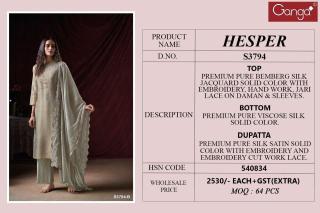 Ganga hesper 3794 Wholesale dress material suppliers in Mumbai