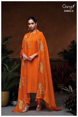 Ganga klyra 3852 Dress material manufacturers in Delhi