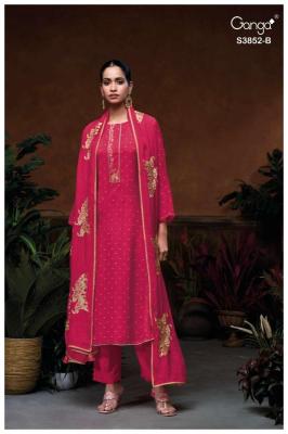 Ganga klyra 3852 Dress material manufacturers in Delhi