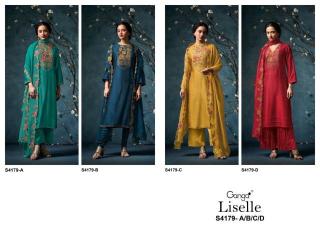 Ganga liselle 4179 Wholesale dress materials market in Pune