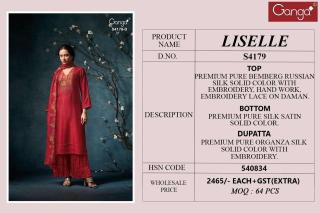 Ganga liselle 4179 Wholesale dress materials market in Pune