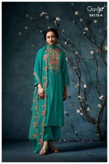 Ganga liselle 4179 Wholesale dress materials market in Pune