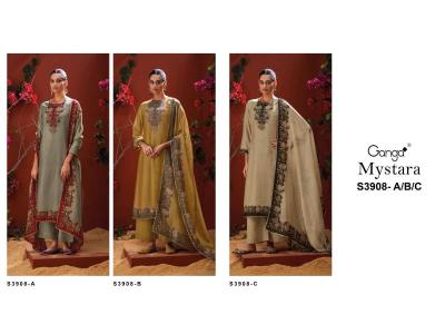 Ganga mystara 3908 Dress materials manufacturer in Hyderabad