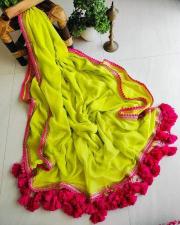 GC beautiful lace Wholesale saree market in India