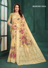 Hypnotex mehndi Wholesale sarees online