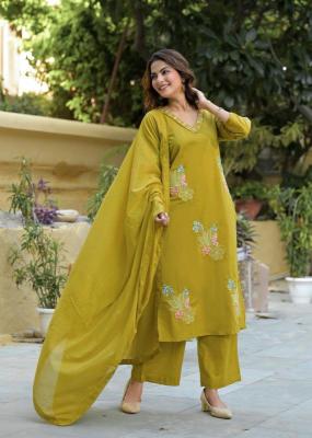 Janni 3pcs v neck Ladies Kurti supplier