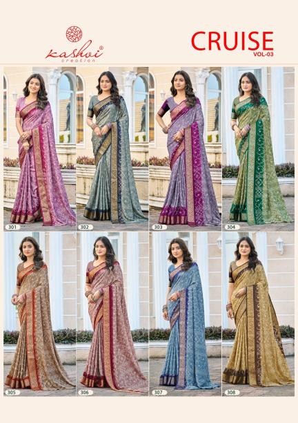 Kashvi Cruise Vol 3 Saree bulk orders and discounts