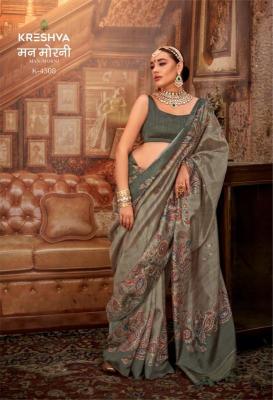 Kreshva man-morni silk Surat sarees wholesale
