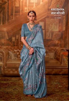 Kreshva man-morni silk Surat sarees wholesale