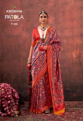 Kreshva patola signature Casual wear saree manufacturers