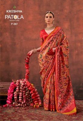 Kreshva patola signature Casual wear saree manufacturers