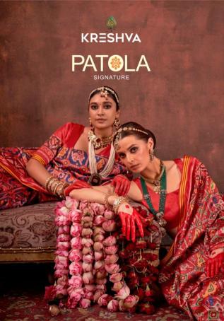 Kreshva patola signature Casual wear saree manufacturers