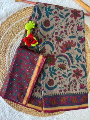 Lakhani kalmkari Kota Saree wholesalers in India