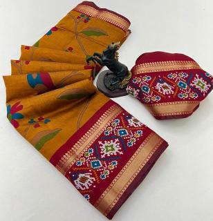 Malhar bomkai-ikkat Saree wholesale online