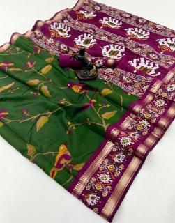 Malhar bomkai-ikkat Saree wholesale online