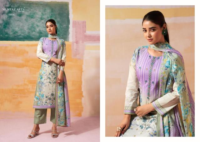 Mumtaz arts vintage pastel Wholesale Dress materials supplier in ahmedabad