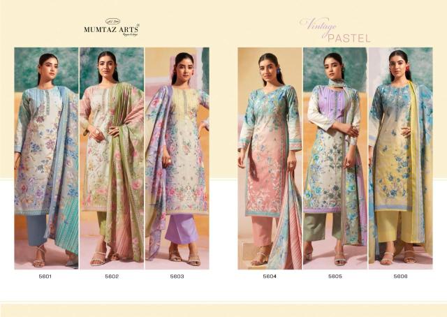 Mumtaz arts vintage pastel Wholesale Dress materials supplier in ahmedabad