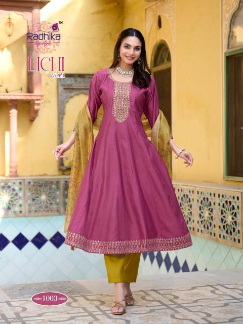 Radhika lifestyle lichi vol 1 Kurti manufacturers in hydrabad