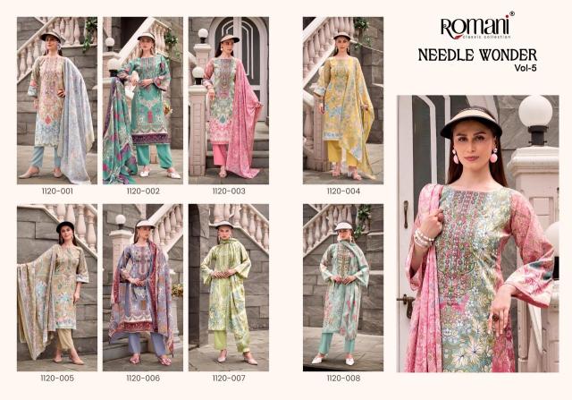 Romani needle wonder vol 5 Dress materials supplier in Delhi