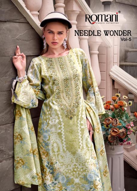 Romani needle wonder vol 5 Dress materials supplier in Delhi