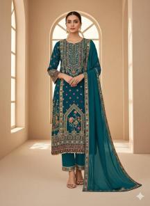 Sahilprints diamond work Chanderi salwar kameez wholesale