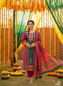 Sahilprints digital printed Designer salwar kameez