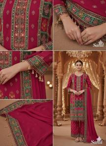 Sahilprints mirror work Partywear salwar kameez wholesale