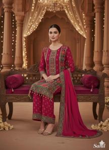 Sahilprints mirror work Partywear salwar kameez wholesale