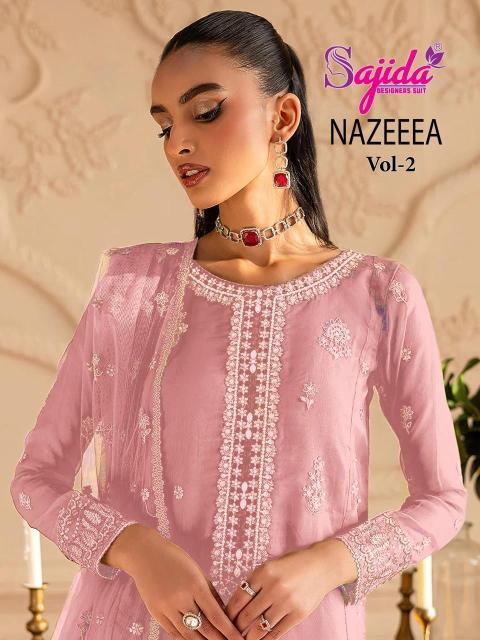 Sajida nazeeea vol 2 d.no 1092-A-B-C-D pakistani suits supplier in Delhi