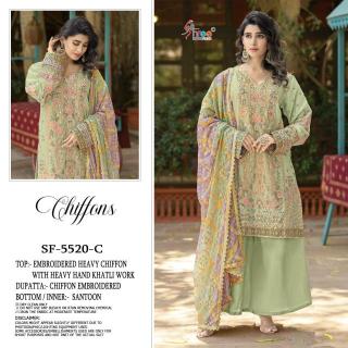 Shree fabs chiffons d.no K-5520 Pakistani suits online