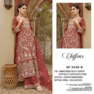 Shree fabs d.no SF-5549 chiffons Designer wholesale salwar kameez