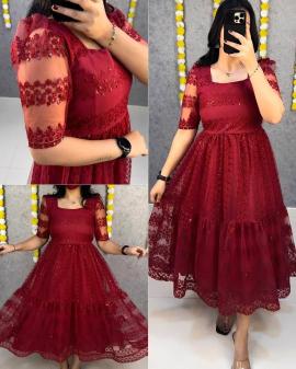 Shree salasar flower embroidery Kurti wholesale suppliers in Mumbai