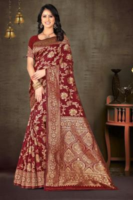 Triveni MN-07 banarasi silk  Designer saree manufacturers