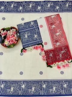 Triveni W-346 cotton Traditional saree manufacturers