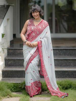 Triveni W-346 cotton Traditional saree manufacturers