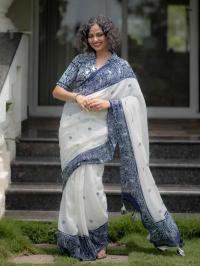 Triveni W-346 cotton Traditional saree manufacturers