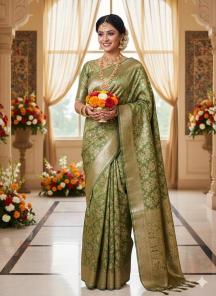 Tulsi AAB pattu silk Indian saree wholesale suppliers