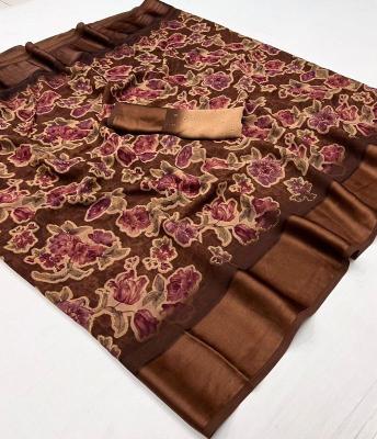 Tulsi beautiful flowers Saree suppliers in India