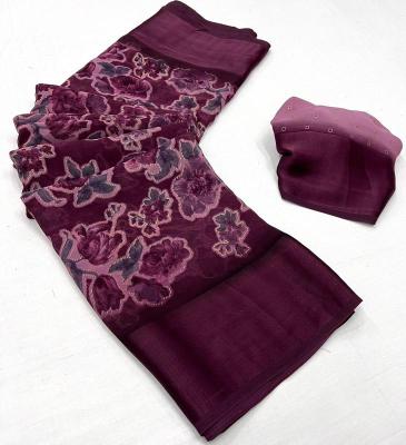 Tulsi beautiful flowers Saree suppliers in India