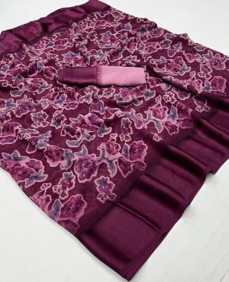 Tulsi beautiful flowers Saree suppliers in India