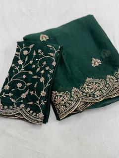 Tulsi embroidery Wholesale sarees