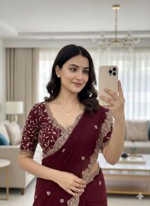 Tulsi embroidery Wholesale sarees