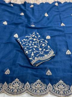 Tulsi embroidery Wholesale sarees