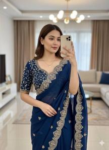 Tulsi embroidery Wholesale sarees