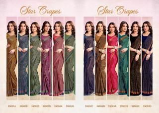 Tulsi star crapes Saree manufacturers in Delhi