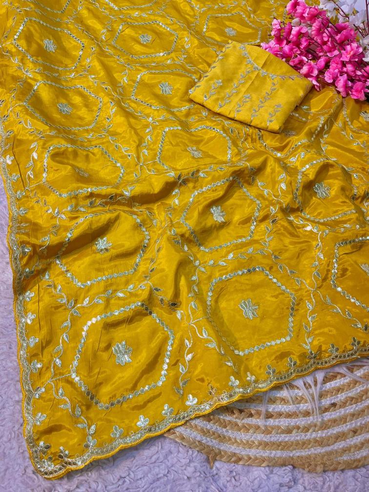 Vinayak gotapatti foil work Bulk Sarees in Delhi