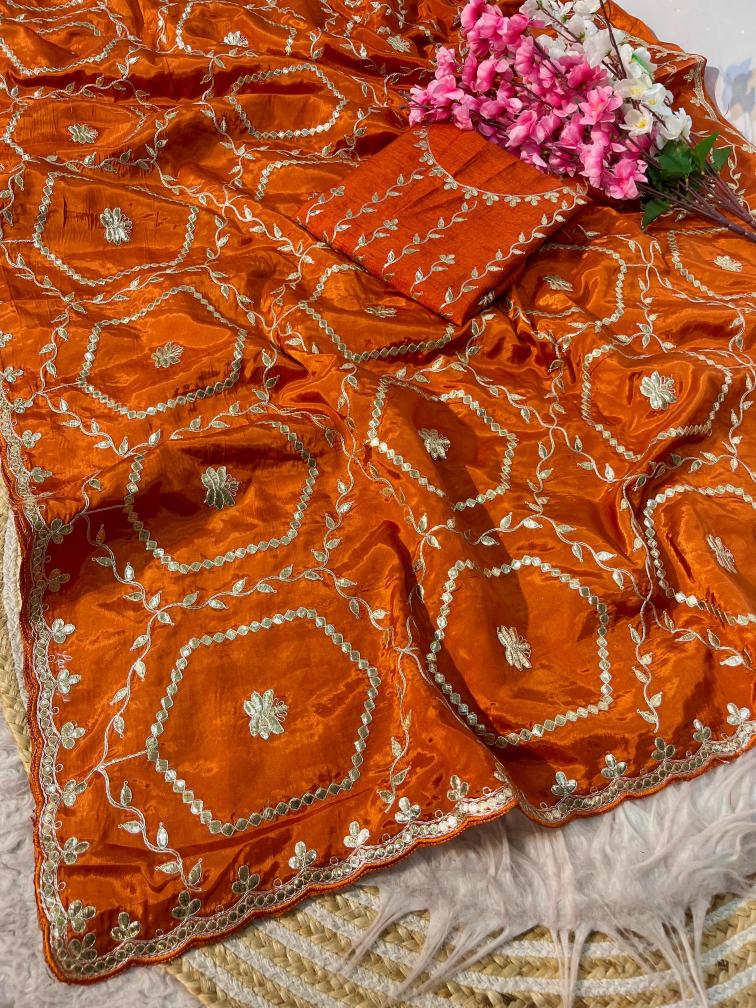 Vinayak gotapatti foil work Bulk Sarees in Delhi